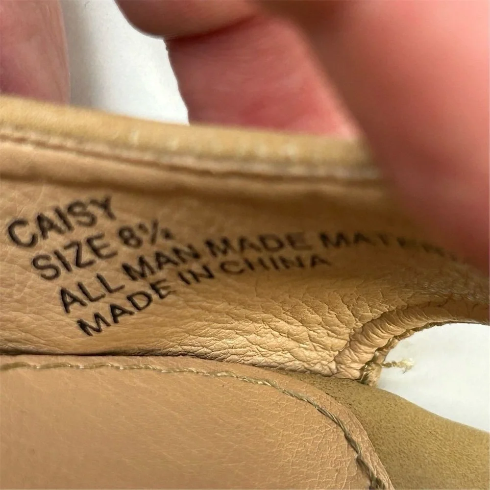 Tommy Bahama Caisy Tan Nubuck Wedge Espadrilles Sandals Size‎ 8.5